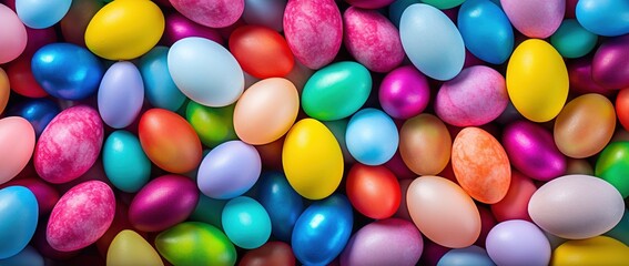 Fototapeta premium Colorful Easter eggs background