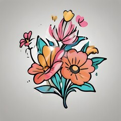 Flower Icon Background Very Cool