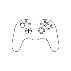 The best Gamepad icon vector, illustration logo template in trendy style. Suitable for many purposes. Joystick vector icon. Game console symbol.