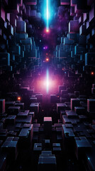 Obraz premium abstract futuristic wallpaper purple and blue