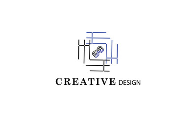 Creative brand minimal logo design simple art look design for all kind of business.