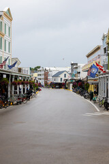 street on Mackinac island