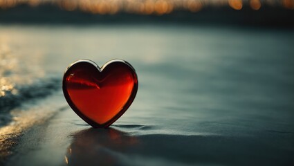 Fototapeta premium Picture with heart for valentine's day