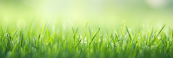 Lush Green Grass Meadow Background for Relaxing. Enjoy the Beauty of Nature, Fresh, Green, and Lush Grass with this Natural Garden Background