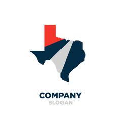 Texas map. texas icon. texas symbol. logo vector