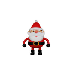 santa claus character on white background