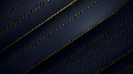  Premium background design with diagonal dark blue and gold color line - obrazy, fototapety, plakaty