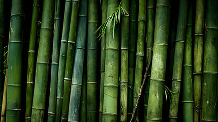 green bamboo background generativ ai