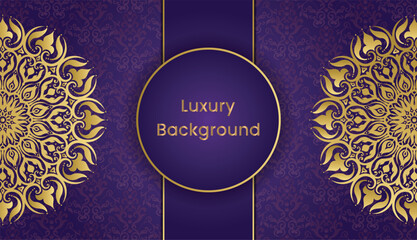 Arabic style gold vintage greeting card. Islamic background with mandala decoration. Mandala style greeting card. Invitation, Wedding card, Diwali, Decoration, India, Indian, Arabic, Damask, Turkish,