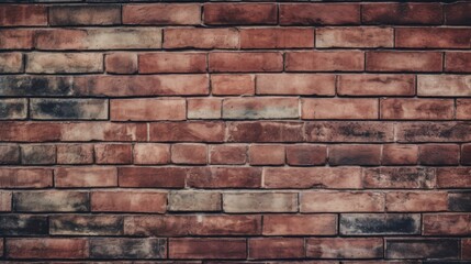 Brick wall pattern texture red and brown - obrazy, fototapety, plakaty
