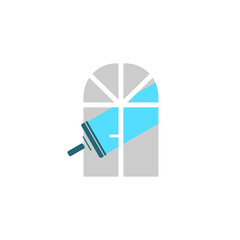 Windows cleaning icon isolated on transparent background