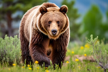 Brown bear Ursus arctos close up