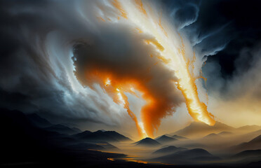 The sky is an abstraction, a beautiful background, an unreal picture, an illusion