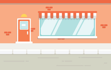 Vector colorful flat residential house, illustration, flat design