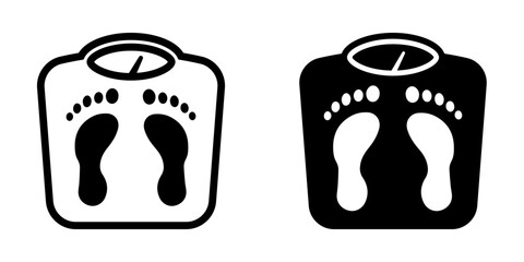 Weight Scale Icon. symbol for mobile concept and web design. vector illustration - obrazy, fototapety, plakaty