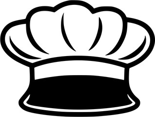 Kitchen Cooking Utensils Chef's Hat Sketch Vintage Outline Icon in Hand-drawn Style