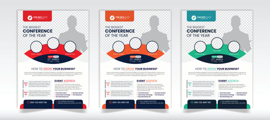 Modern Corporate flyer template design, Corporate flyer layout vector