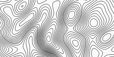  Abstract Topographic Map in Contour Line Light stripes on a white background Topographic Map topo contour map and Ocean topographic line map with curvy wave isolines vector