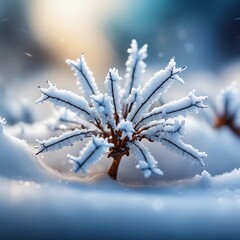 Winter background 3d