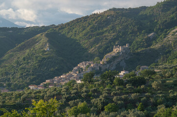 Panoramic view of the village of Cleto