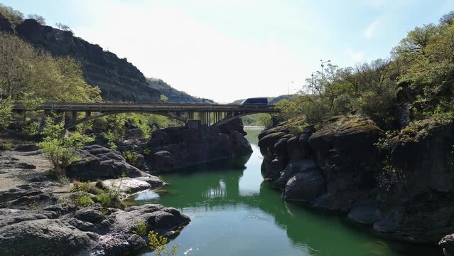 Ruins of the stone bridge of Eleftherochori Grevena, Greece