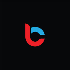 letters bc text logo design vector - obrazy, fototapety, plakaty