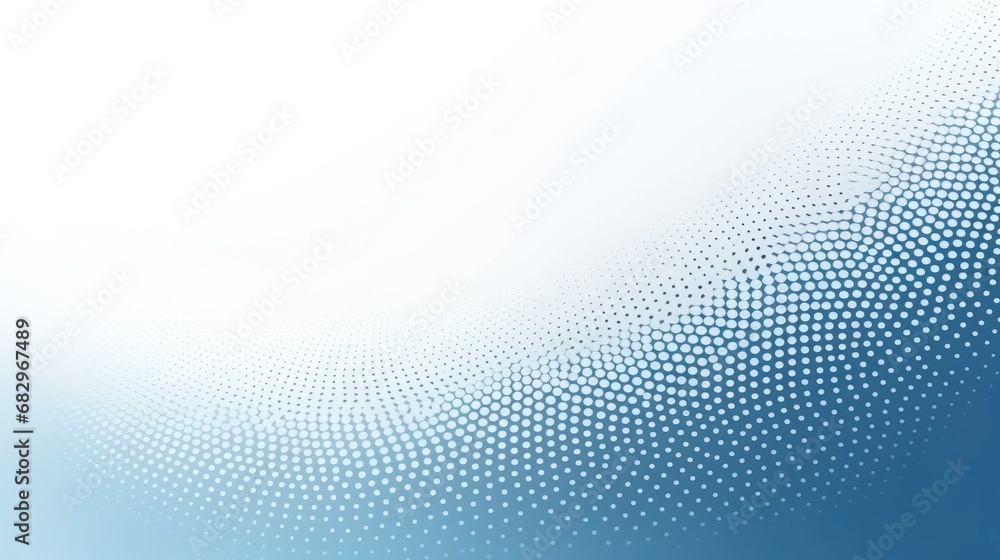 Poster white and blue halftone dots gradient pattern pop texture grunge dots background