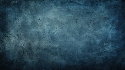 Obraz premium Abstract background of a shabby concrete wall with dark blue colors and weathered pieces.