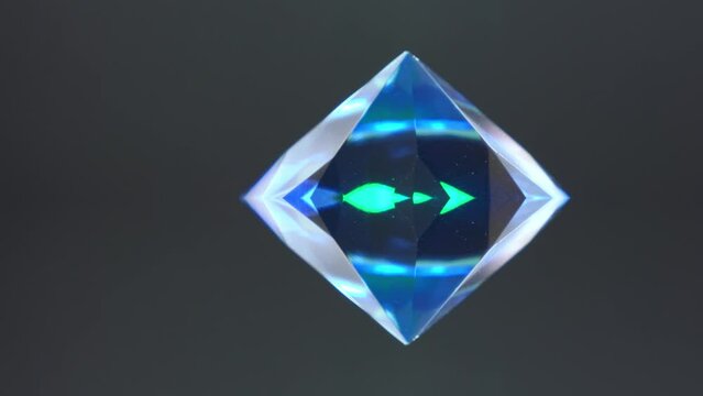 Gemstone edited in studio with monochrome background