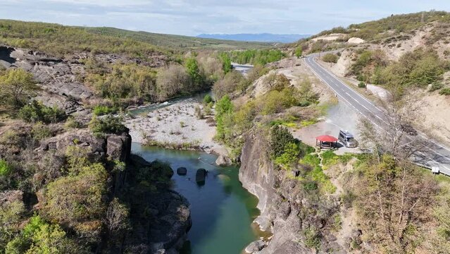 Ruins of the stone bridge of Eleftherochori Grevena, Greece