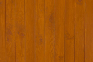 Fototapeta premium Vertical Lines Stripes Wooden Dark Orange Planks Fence Texture Floor Table Background Surface Wood Flooring