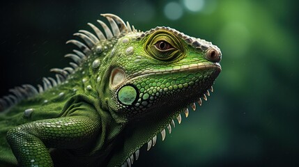 Obraz premium green iguana