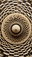 An intricate spiral of geometric precision, radiating mesmerizing symmetry.