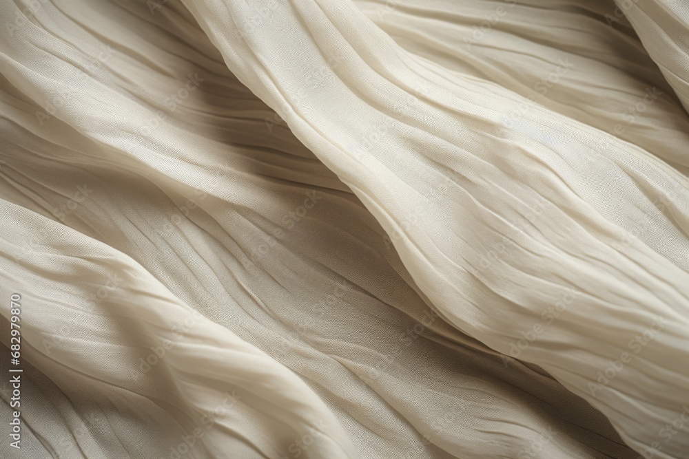 Poster a detailed close-up view of a white fabric. this versatile image can be used for various design proj