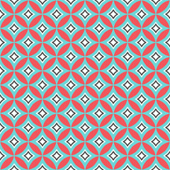 Multi color seamless abstract pattern. Background and backdrop. Multi Colored. Colorful ornamental design. Colored mosaic ornaments. Vector graphic illustration. EPS10.