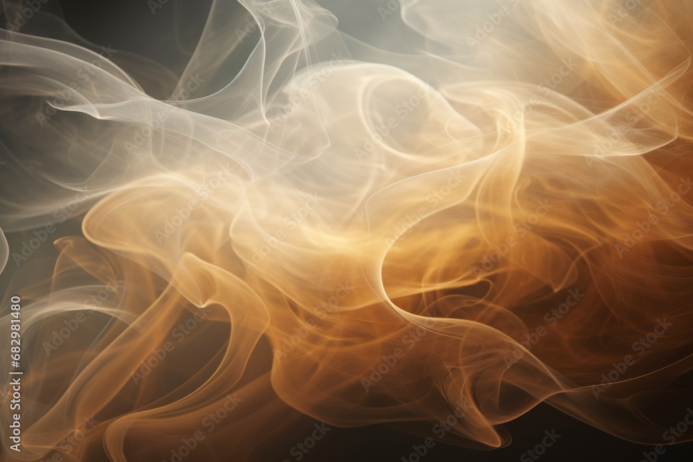 Poster smoke captured in a close-up shot on a black background. ideal for adding a mysterious and dramatic 