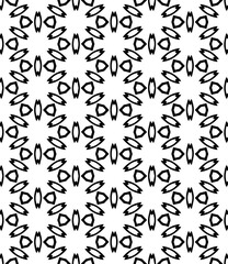 Black seamless abstract pattern. Overlay for background and backdrop. Ornamental design. PNG graphic illustration with transparent background.