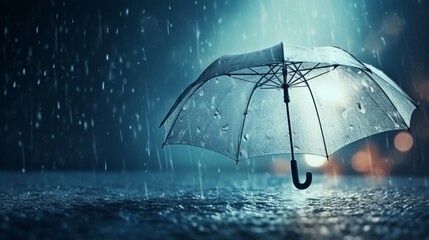 umbrella under rain