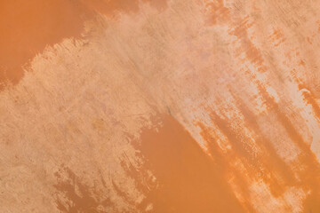 Shabby peeling brown chipboard orange paint old plates osb material particleboard floor repair...