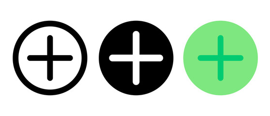 Obraz premium Plus sign icon