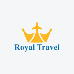 royal princess travel logo design vector format