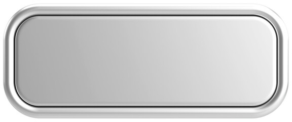 3D button. Empty button. 3D illustration.