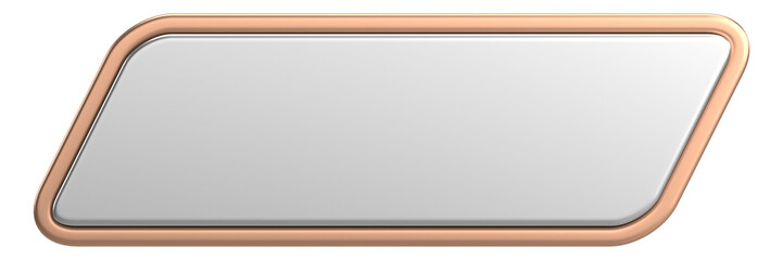 Obraz premium 3D button. Empty button. 3D illustration.