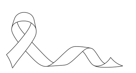 vector illustration awareness ribbon human charity icon