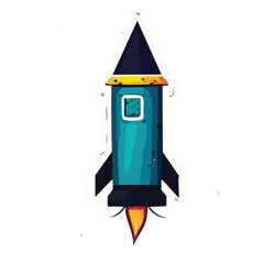 Space Rocket Illustration