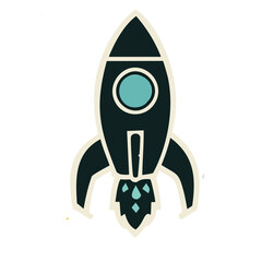 Space Rocket Illustration