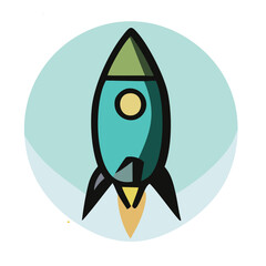 Space Rocket Illustration