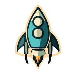 Space Rocket Illustration