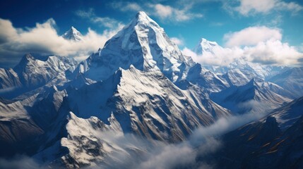 Obraz premium Himalayas mountains, bird's eye view