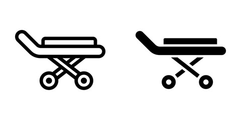 Stretcher icon. symbol for mobile concept and web design. vector illustration